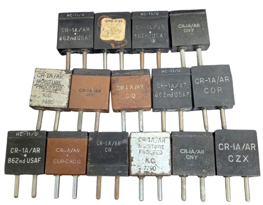 Radio Crystals Misc Set Of 15 Vintage Antique Collectible Crafts Untested