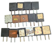 Radio Crystals Misc Set Of 15 Vintage Antique Collectible Crafts Untested