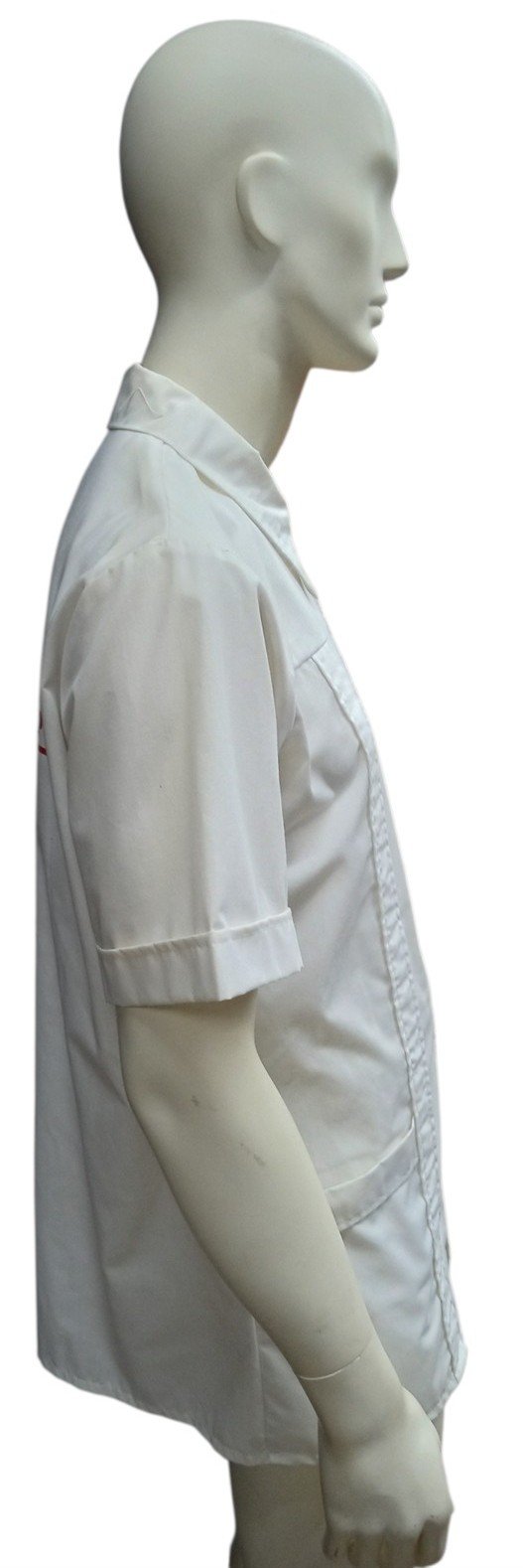 Shirt 1 Hour Photo Employee Uniform Zip Up Vintage Retro Size Medium Unisex