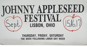Ohio Johnny Appleseed Festival Poster Decorative Collectible Nostalgic 14"x24"