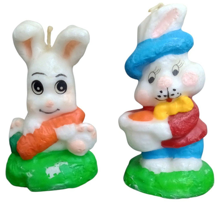 Gurley's Bunny Candles Easter Vintage Collectible Nostalgic Cute Spring