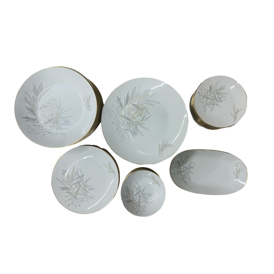 Rosenthal China 'Grasses' MCM German Tableware Set Tea & Dinner Placements 101pc
