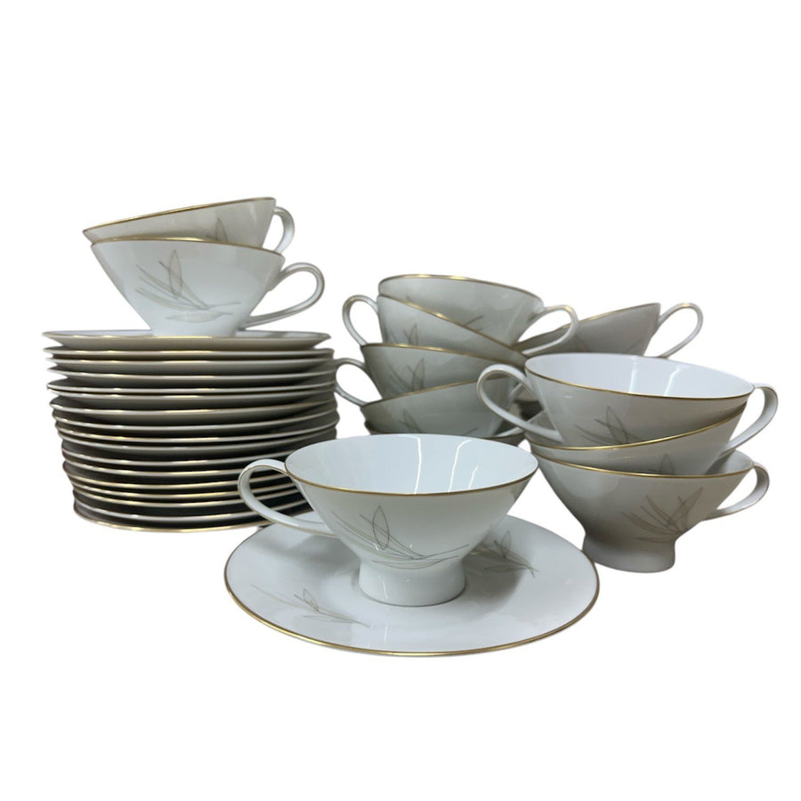 Rosenthal China 'Grasses' MCM German Tableware Set Tea & Dinner Placements 101pc