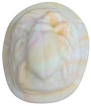 Vaseline Or Magnesium Scarab Paperweight Unique Decorative Art Glass Glows