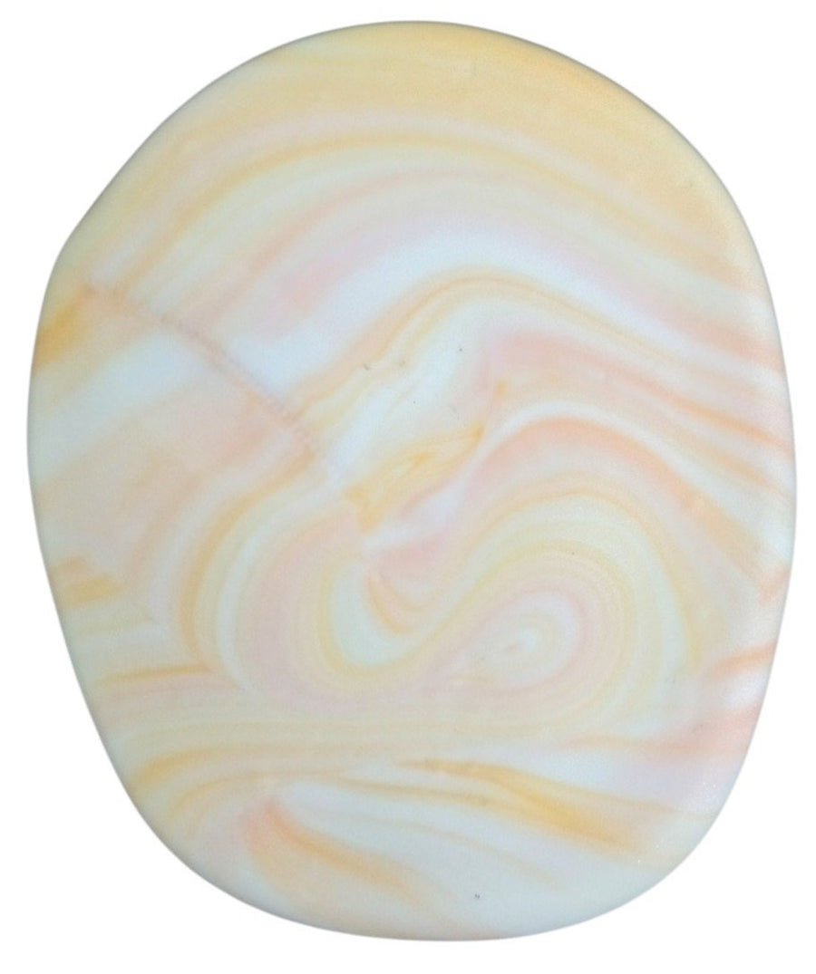 Vaseline Or Magnesium Scarab Paperweight Unique Decorative Art Glass Glows