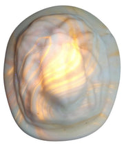 Vaseline Or Magnesium Scarab Paperweight Unique Decorative Art Glass Glows