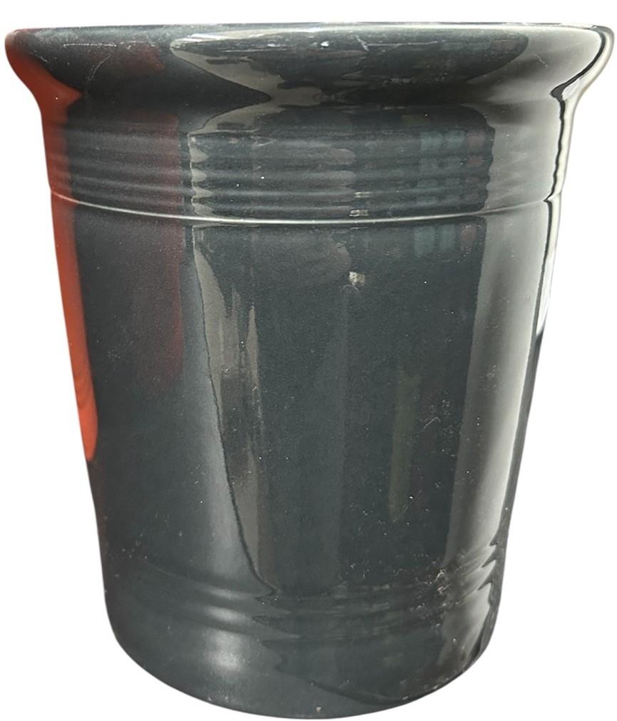 Fiesta - Slate Gray BOTTOM of A Medium Canister 2 Quarts Homer Laughlin HLC