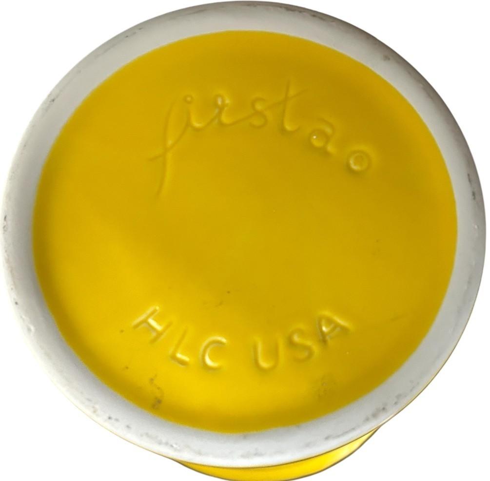 Fiesta - Daffodil Yellow BOTTOM of A Medium Canister 2 Quarts Homer Laughlin HLC