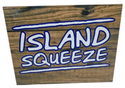 Island Squeeze Wine Cooler Sign W/Box Retro Collectible Summer Decor Decorative