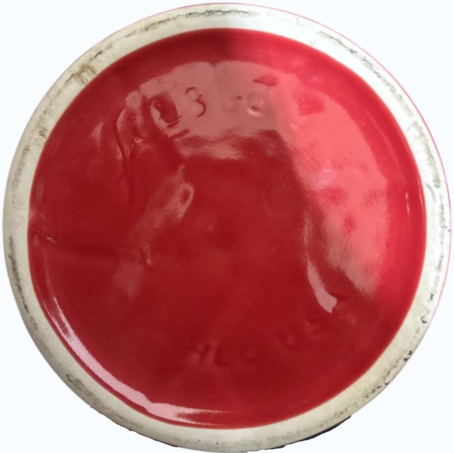 Fiesta - Scarlet Red BOTTOM of Large 3 Quart Canister Homer Laughlin HLC Ceramic
