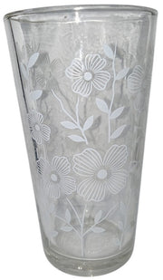 Hecho En Mexico Glasses Floral Pattern MCM Set Of 12 Collectible Glassware