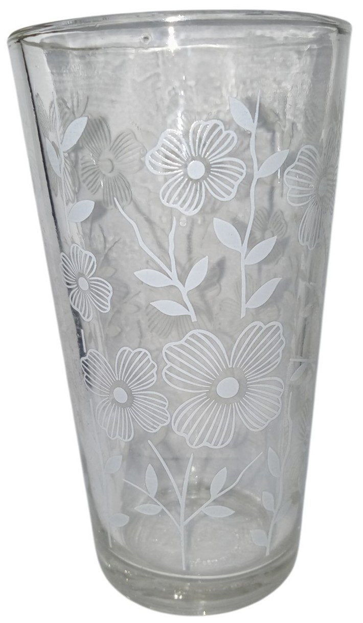 Hecho En Mexico Glasses Floral Pattern MCM Set Of 12 Collectible Glassware
