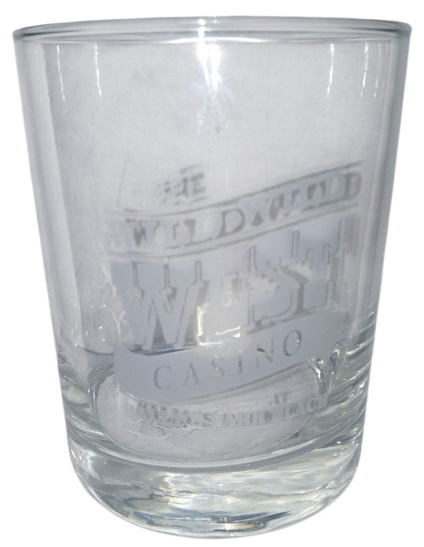 Bally's Park Place Wild Wild West Casino Glasses Set Of 8 Collectible Glassware