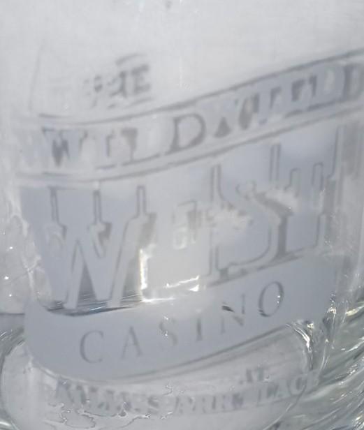 Bally's Park Place Wild Wild West Casino Glasses Set Of 8 Collectible Glassware