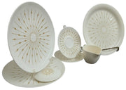 Knowles Sunburst Dish Set 7 Pc Vintage Collectible Serveware Gift Idea 1960s