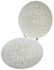 Knowles Sunburst Dish Set 7 Pc Vintage Collectible Serveware Gift Idea 1960s