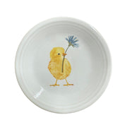 Fiesta - Breezy Floral Easter Chick Salad Plate Homer Laughlin HLC Ceramic Saucer