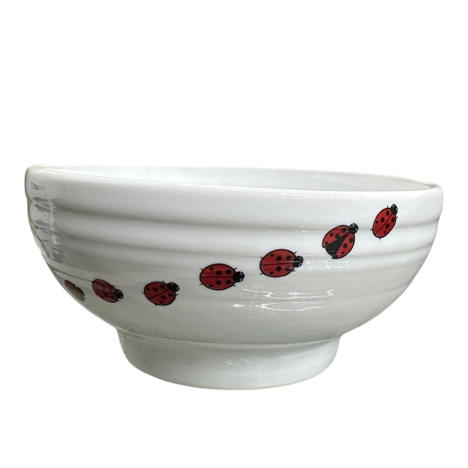 Fiesta - White Footed Ladybug Medium Rice Bowl Homer Laughlin HLC Ceramic Dillards Exclusive