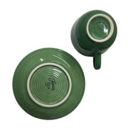 Fiesta - Meadow Green Teacup & Saucer Set Homer Laughlin HLC Ceramic