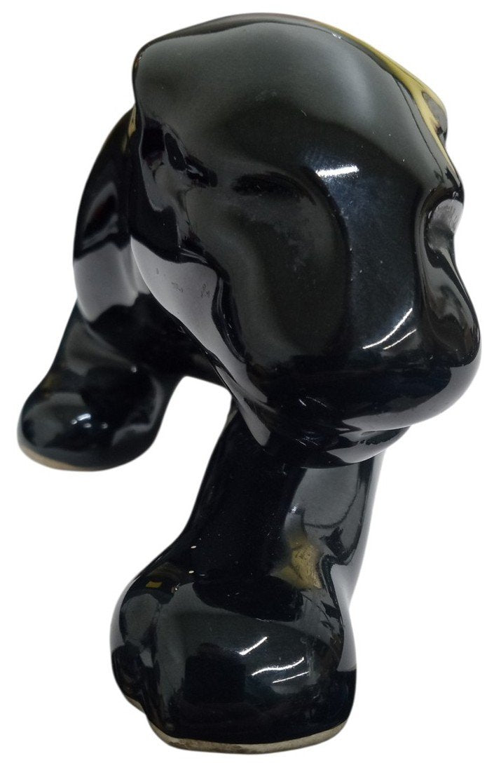 Black Panther Statue Vintage Collectible Decorative Ceramic Unique 1960s MCM