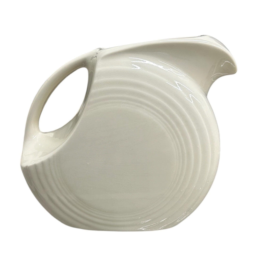 Fiesta - Linen Off-White Large 67oz Disk Pitcher Homer Laughlin HLC New Ceramic Pitcher