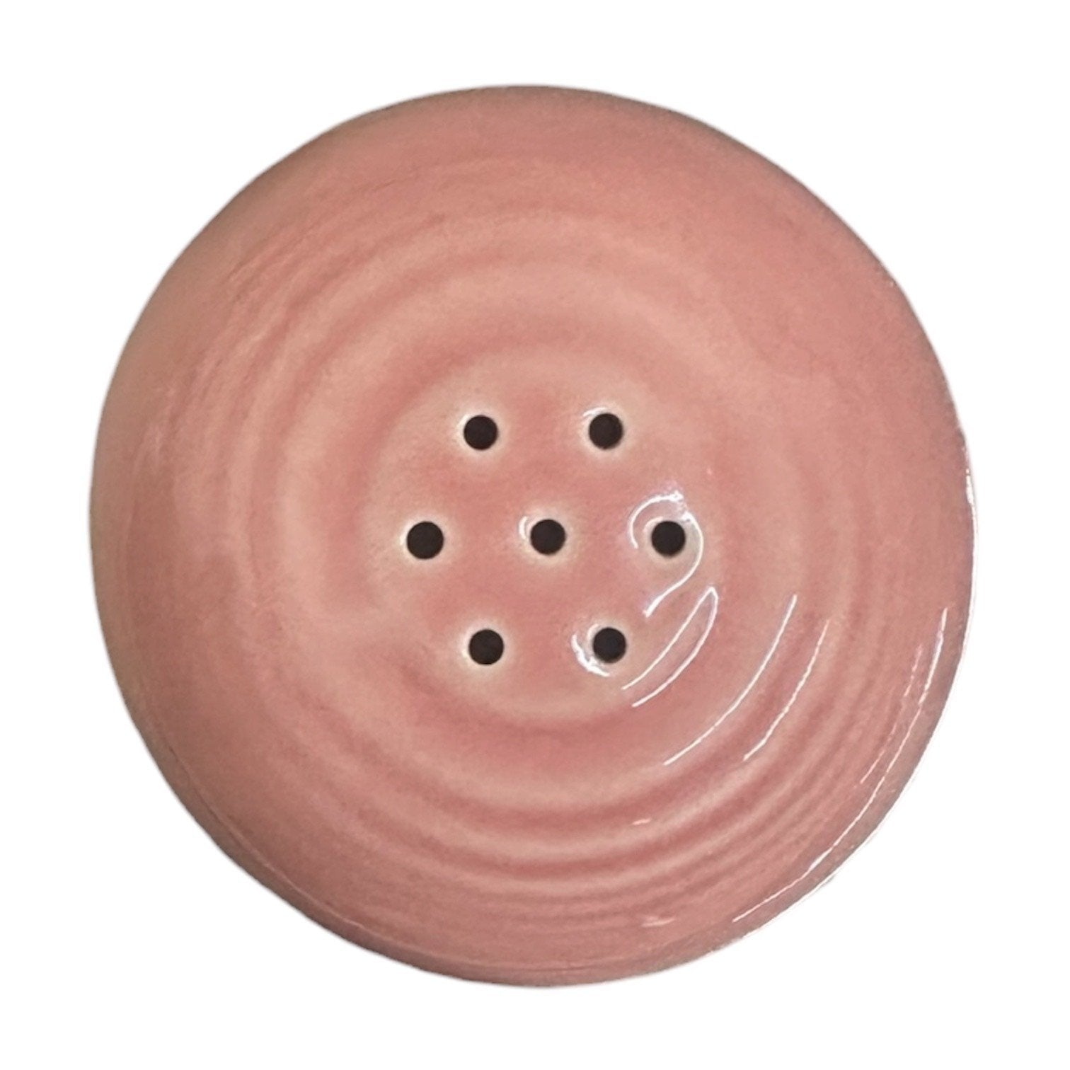 Fiesta - Peony Pink Ball Salt Shaker Homer Laughlin HLC Ceramic Shaker