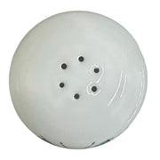 Fiesta - White Breezy Floral Butterfly Ball Pepper Shaker Homer Laughlin HLC Ceramic Shaker