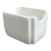 Fiesta - White Sugar Packet Caddy Homer Laughlin HLC Ceramic Packet Holder