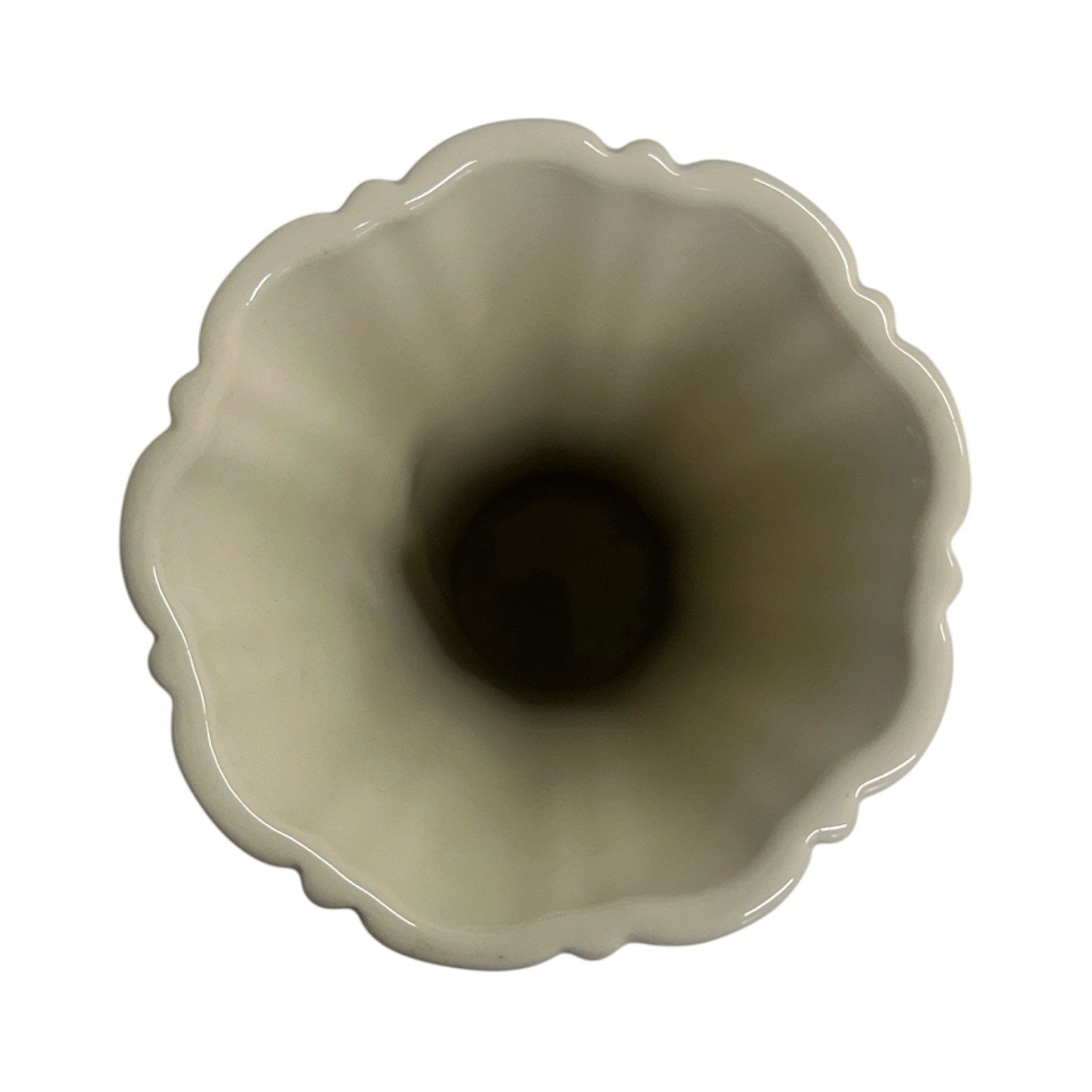 Fiesta - Linen Off-White Medium Flower Vase Homer Laughlin HLC New Ceramic Vase
