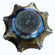 Imperial Amethyst Carnival Scroll Pattern Candy Dish