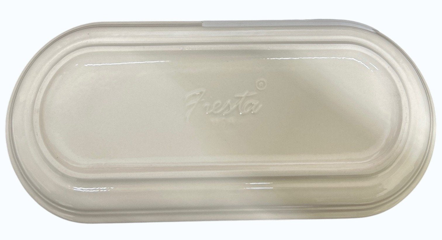 Fiesta - Linen White Small Oblong Bread Tray Homer Laughlin HLC Ceramic Platter