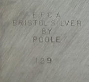 Bristol Silver Poole Boardmanettes Silver Platter Vintage Collectible 1960s