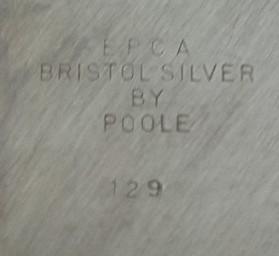 Bristol Silver Poole Boardmanettes Silver Platter Vintage Collectible 1960s