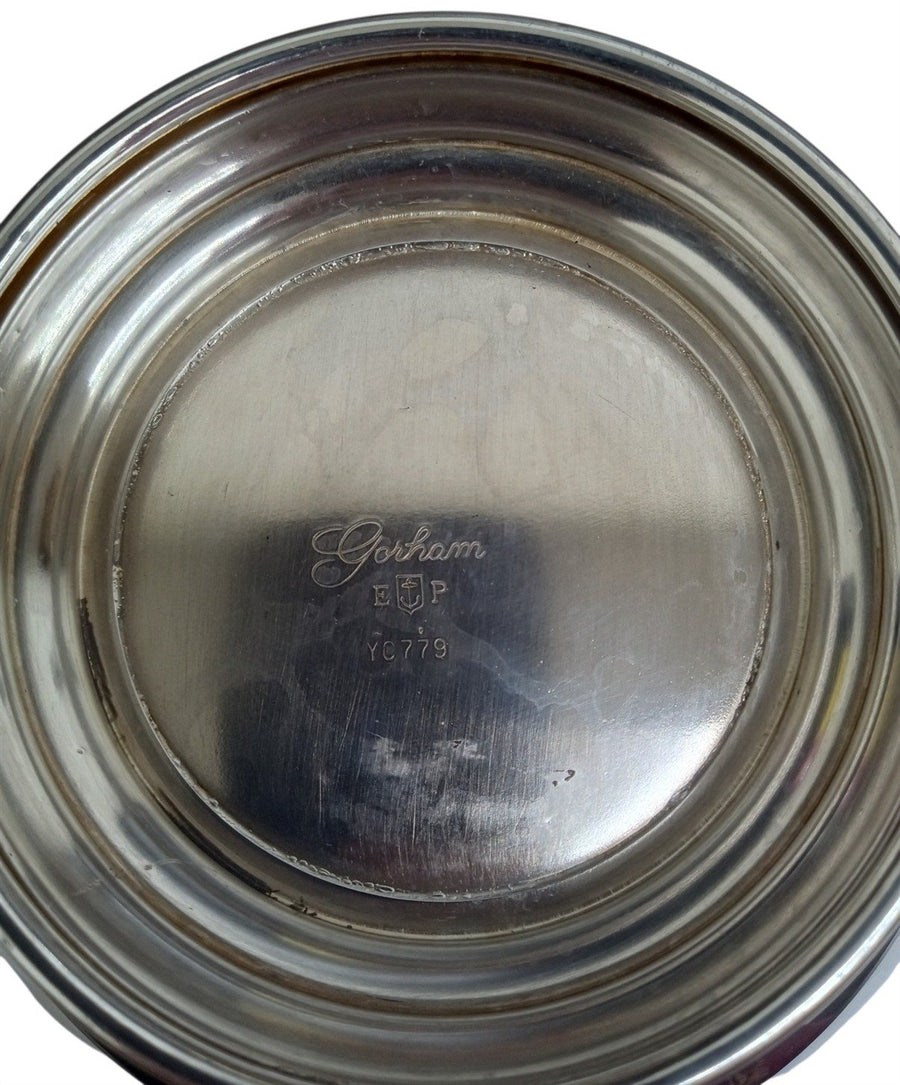 Gorham Silverplate Footed Bowl Vintage Collectible Serveware Dinnerware