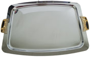 Kromex Rectangular Serving Tray W/Handles Vintage Collectible Serveware
