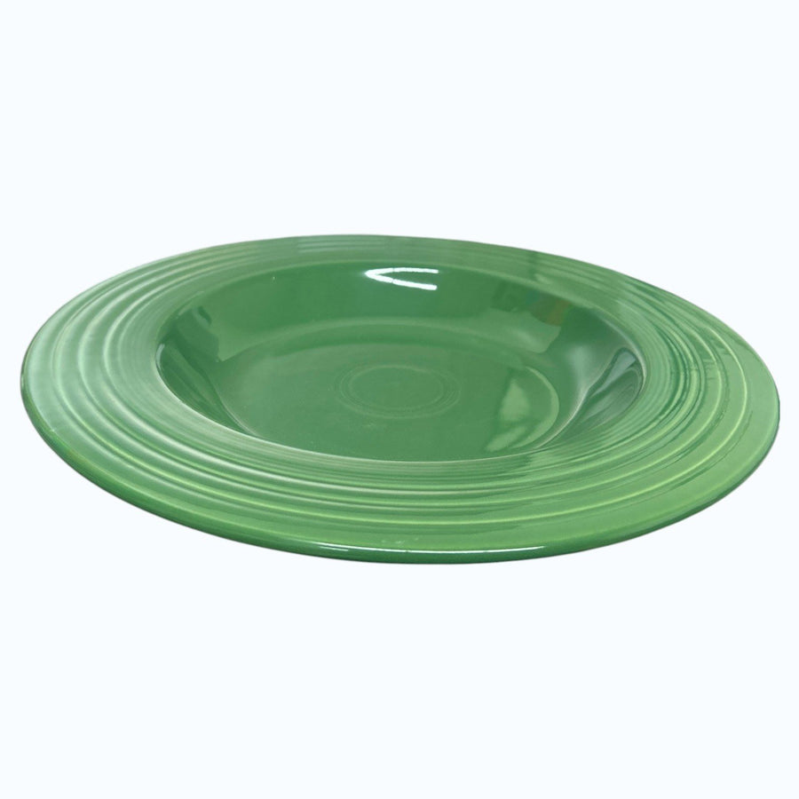 Fiesta - Jade Green Rimmed Soup Pasta Bowl Homer Laughlin HLC Dinnerware