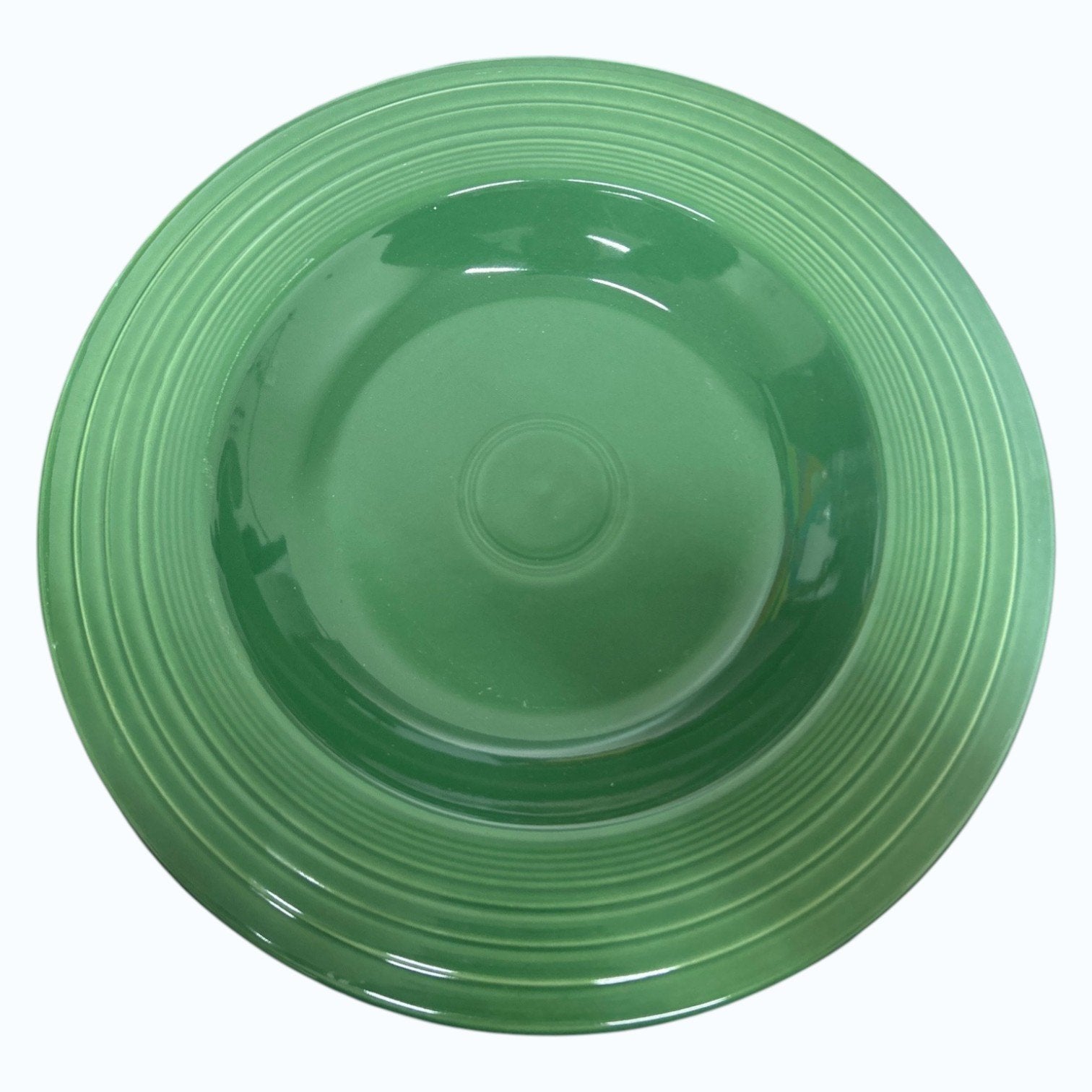 Fiesta - Jade Green Rimmed Soup Pasta Bowl Homer Laughlin HLC Dinnerware