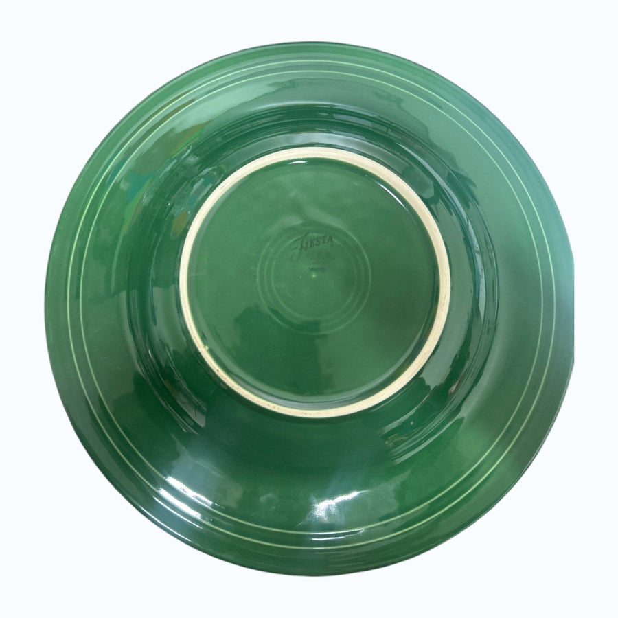 Fiesta - Jade Green Rimmed Soup Pasta Bowl Homer Laughlin HLC Dinnerware