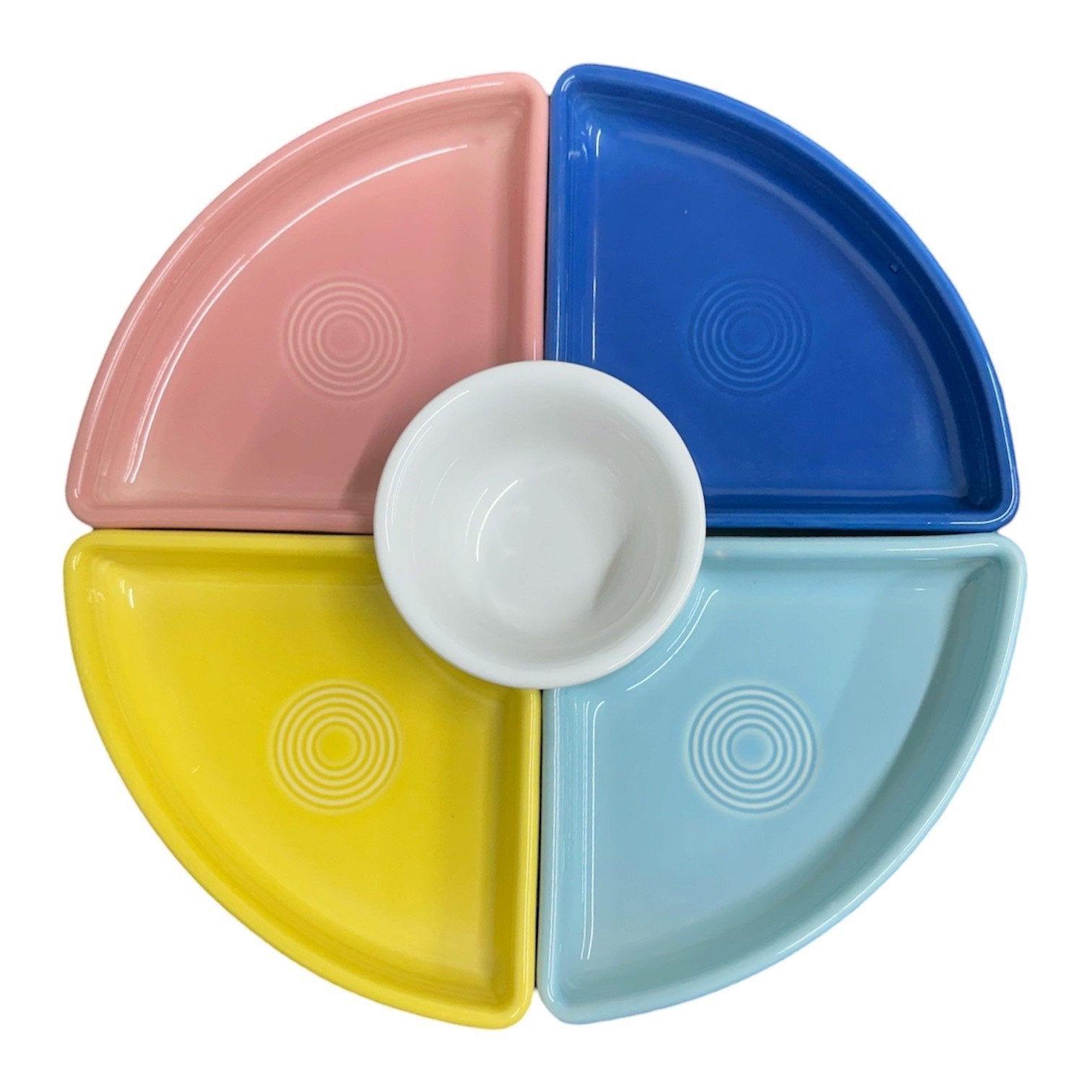 Fiesta - Entertaining Set 12" Pizza Omni Tray Bouillon Bowl Homer Laughlin HLC Ceramic