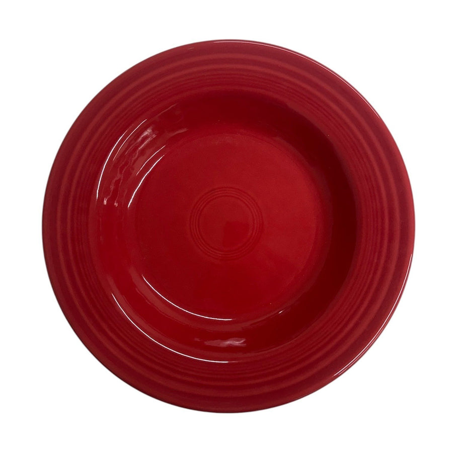 Fiesta - Scarlet Red Rimmed Soup Bowl Homer Laughlin HLC Ceramic Bowl