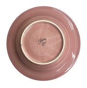 Fiesta - Peony Pink Rimmed Soup Bowl Homer Laughlin HLC Ceramic Bowl