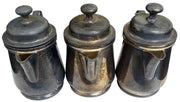 DJ EPNS Silverplate 4" Creamers Set Of 3 Vintage Collectible Serveware