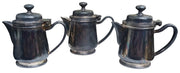 DJ EPNS Silverplate 4" Creamers Set Of 3 Vintage Collectible Serveware
