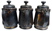 DJ EPNS Silverplate 4" Creamers Set Of 3 Vintage Collectible Serveware