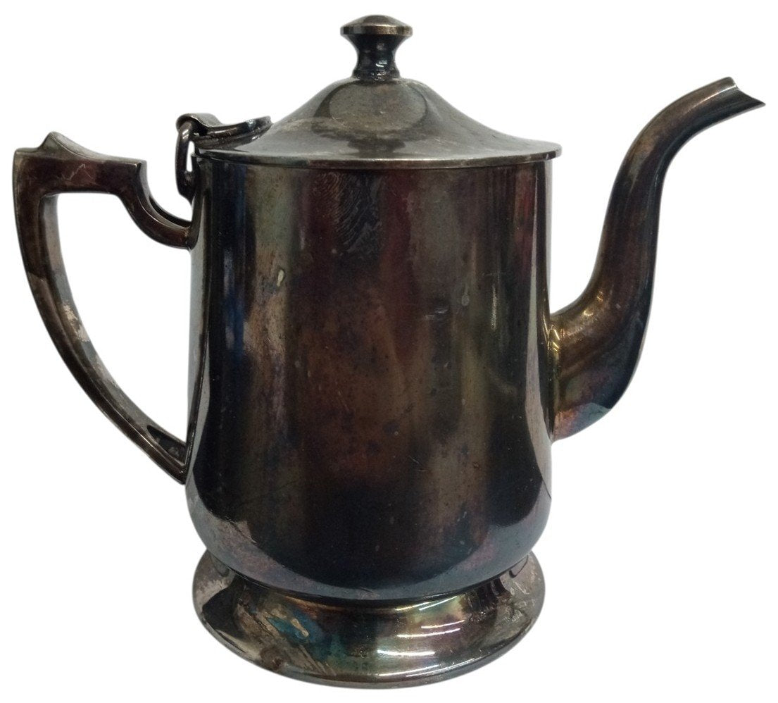 DW Haber & Son Silverplate Tea/Coffee Pot Vintage Collectible Serveware