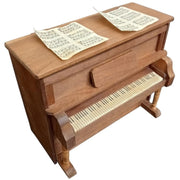 Shackman Dollhouse Wind-Up Piano Music Box W/Sheet Music Vintage Miniature
