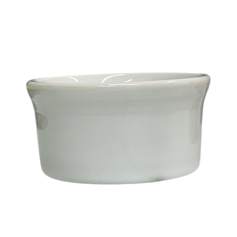 Fiesta - White Ramekin Bowl Homer Laughlin HLC Ceramic 8oz Bowl