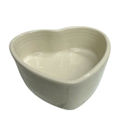 Fiesta - Linen Off-White Heart Ramekin Bowl Homer Laughlin HLC Ceramic