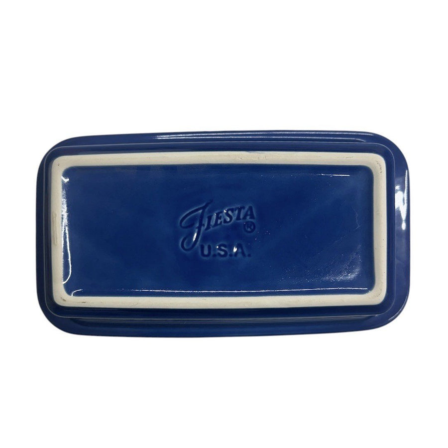 Fiesta - Lapis Blue Loaf Pan Homer Laughlin HLC Ceramic Baker