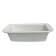 Fiesta - White Loaf Pan Homer Laughlin HLC Ceramic Baker